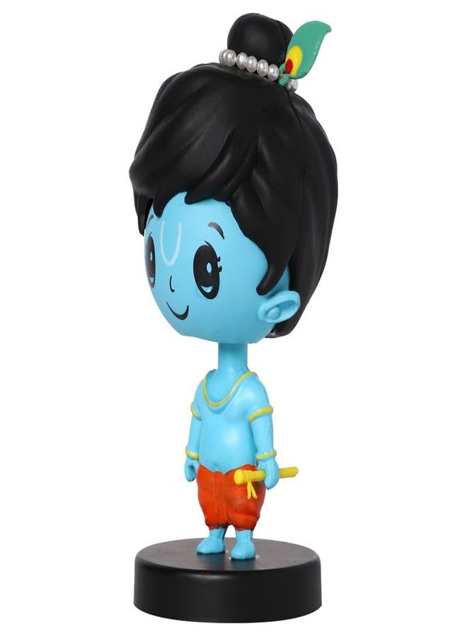 omuda Super Hero Action Figure Limited Edition Bobblehead with Car Holder for Car Dashboard, Office Desk & Study Table (Krishna) - Image 2